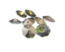 14 x 8mm Luster Faceted Glass Bead, 8 beads, top hole. No Returns! (image for) 14 x 8mm Luster Faceted Glass Bead, 8 beads, top hole. No Returns!