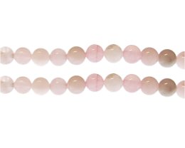 (image for) 8mm Rose Quartz Gemstone Bead, approx. 23 beads