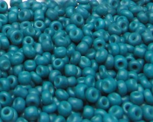 (image for) 11/0 Aqua Opaque Glass Seed Bead, 1oz. Bag
