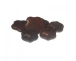 Brown Flower Power, 6 Dyed Turquoise Beads Brown Flower Power, 6 Dyed Turquoise Beads