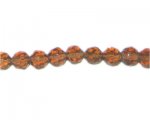 8mm Brown Faceted Round Glass Bead, 12" string 8mm Brown Faceted Round Glass Bead, 12" string