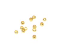 (image for) 2mm Gold-Coated Crimp Bead - approx. 250 beads