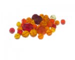 Approx. 1.5 - 2oz. Citrus Flowers Glass Bead Mix Approx. 1.5 - 2oz. Citrus Flowers Glass Bead Mix