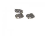 18 x 16mm Silver Etched Metal Spacer Bead, 3 beads 18 x 16mm Silver Etched Metal Spacer Bead, 3 beads