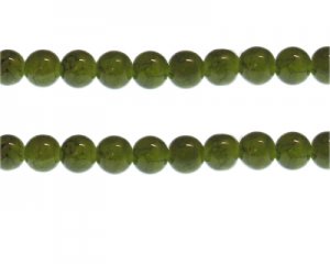 (image for) 10mm Khaki Duo-Style Glass Bead, approx. 18 beads