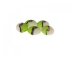 14mm Apple Green Pattern Lampwork Glass Bead, 5 beads 14mm Apple Green Pattern Lampwork Glass Bead, 5 beads