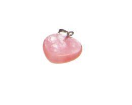 (image for) 20mm Cherry Quartz Heart Gemstone Pendant