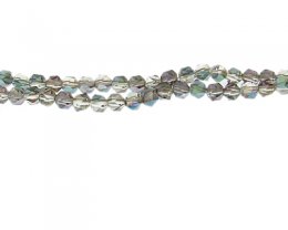 (image for) 6mm Silver Luster Faceted Glass Bead, 20" string