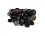 Approx. 1.5 - 2oz. Black/Silver Bead Mix Approx. 1.5 - 2oz. Black/Silver Bead Mix
