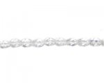 8 x 6mm Crystal Faceted Oval Glass Bead, 13" string 8 x 6mm Crystal Faceted Oval Glass Bead, 13" string