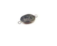 (image for) 20 x 14mm Sodalite Silver Gemstone Oval Link