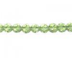 10mm Light Green Faceted Round Bead, 13" string 10mm Light Green Faceted Round Bead, 13" string