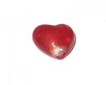 28mm Red Foil Heart Handmade Lampwork Glass Bead 28mm Red Foil Heart Handmade Lampwork Glass Bead