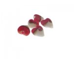14mm Red Lampwork Heart Glass Bead, 5 beads 14mm Red Lampwork Heart Glass Bead, 5 beads
