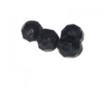 16mm Midnight Gray Faceted Glass Bead, 4 beads 16mm Midnight Gray Faceted Glass Bead, 4 beads