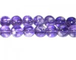 12mm Purple Blossom Spray Glass Bead, approx. 18 beads 12mm Purple Blossom Spray Glass Bead, approx. 18 beads