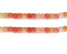 (image for) 8 x 6mm Sunset Mix Rondelle Gemstone-Style Bead, 7.5" string