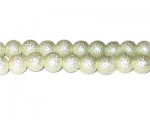 10mm Cream Rustic Glass Pearl Bead, approx. 23 beads