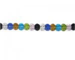 8 x 6mm Color Faceted Rondelle Glass Bead, 14" string 8 x 6mm Color Faceted Rondelle Glass Bead, 14" string