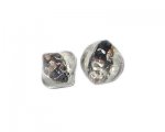 16 x 22mm Black Handmade Lampwork Glass Bead, 2 beads 16 x 22mm Black Handmade Lampwork Glass Bead, 2 beads