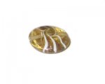 28mm Gold Pattern Foil Handmade Lampwork Glass Bead 28mm Gold Pattern Foil Handmade Lampwork Glass Bead