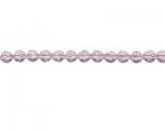 8mm Pink Faceted Glass Bead, 14" string 8mm Pink Faceted Glass Bead, 14" string
