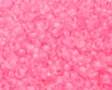 (image for) 11/0 Neon Pink Transparent Glass Seed Bead, 1oz. Bag