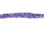 6mm Purple Blossom Spray Glass Bead, approx. 72 beads 6mm Purple Blossom Spray Glass Bead, approx. 72 beads