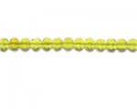 8 x 6mm Gold Faceted Rondelle Glass Bead, 13" string 8 x 6mm Gold Faceted Rondelle Glass Bead, 13" string