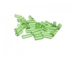 10 x 6mm Green Tube Pressed Glass Bead, 2 x 12" strings 10 x 6mm Green Tube Pressed Glass Bead, 2 x 12" strings