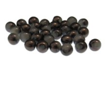 (image for) Approx. 1oz. x 8mm Silver/Black Glass Bead