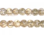 8mm Champagne Crackle Glass Bead, approx. 55 beads