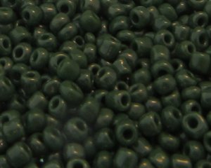 (image for) 11/0 Deep Green Ceylon Glass Seed Bead, 1oz. Bag