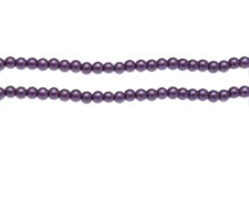 (image for) 4mm Dark Purple Glass Pearl Bead, approx. 113 beads
