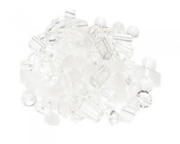 (image for) Approx. 1oz. Snowflakes Designer Glass Bead Mix