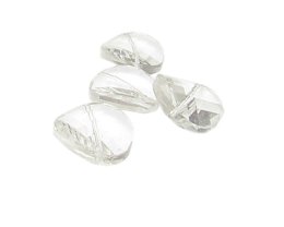 (image for) 22 x 8mm Crystal Faceted Glass Wavy Bead, 4 beads