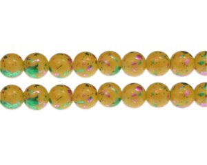 (image for) 10mm Celebration Abstract Glass Bead, approx. 16 beads