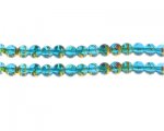 6mm Dawn Ocean Abstract Glass Bead, 48 beads