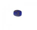 16 x 18mm Blue Matte Lampwork Glass Bead, larger hole 16 x 18mm Blue Matte Lampwork Glass Bead, larger hole