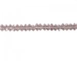 8 x 4mm Very Pale Plum Faceted Disc Glass Bead, 13" string 8 x 4mm Very Pale Plum Faceted Disc Glass Bead, 13" string