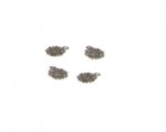 14 x 10mm Silver Sun Metal Charm, 4 charms 14 x 10mm Silver Sun Metal Charm, 4 charms