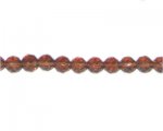 8mm Brown Faceted Round Glass Bead, 13" string 8mm Brown Faceted Round Glass Bead, 13" string