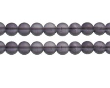 (image for) 10mm Midnight Semi-Matte Glass Bead, approx. 17 beads