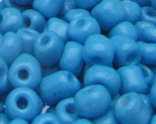 (image for) 6/0 Turquoise Opaque Glass Seed Bead, 1oz. Bag