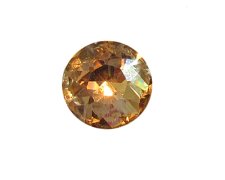 (image for) 30mm Gold Faceted Glass Cabachon