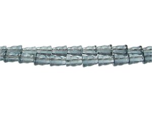 (image for) 10 x 8mm Midnight Blue Glass Tapered Barrel Bead, 32" string