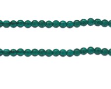 (image for) 6mm Emerald Crackle Glass Bead, approx. 74 beads