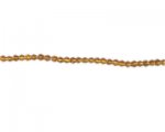 3mm Deep Gold Bi-cone Glass Bead, 2 x 12" strings 3mm Deep Gold Bi-cone Glass Bead, 2 x 12" strings