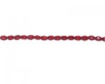 6 x 4mm Red Faceted Rice Glass Bead, 14" string 6 x 4mm Red Faceted Rice Glass Bead, 14" string