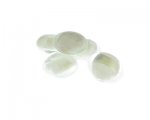 20mm White Foil Lampwork Glass Bead, 5 beads 20mm White Foil Lampwork Glass Bead, 5 beads
